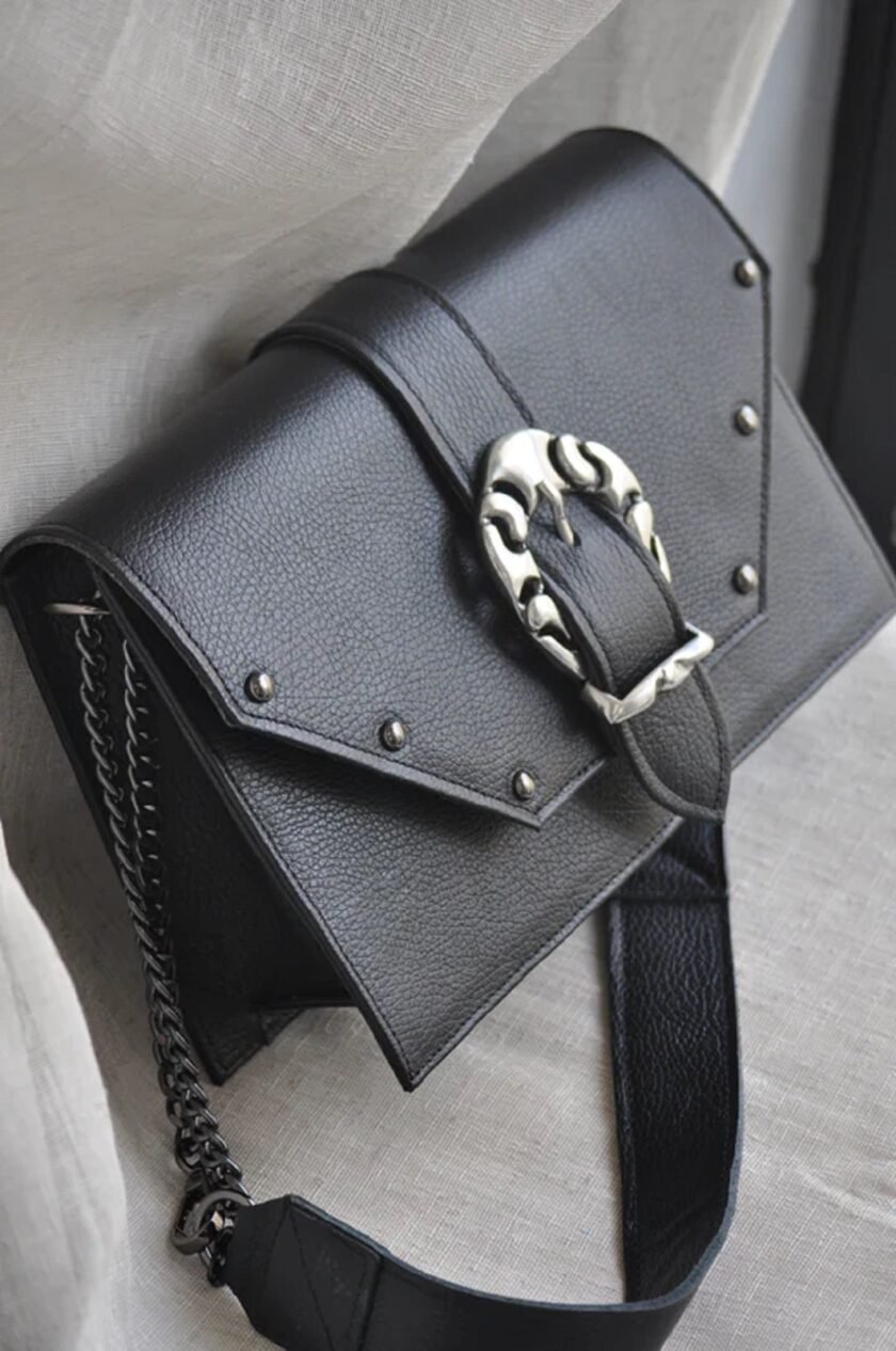 Briana Bag Black Leather lovebyhands.gr