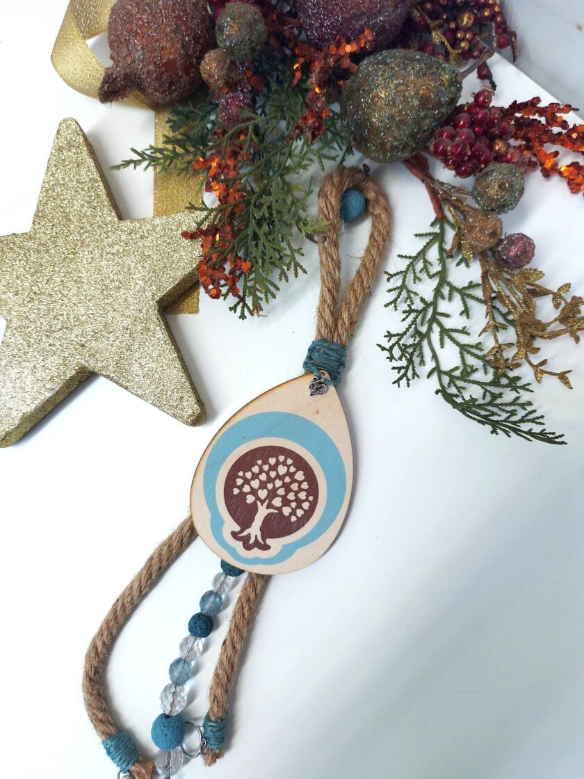 Wooden Tree Luckycharm lovebyhands.gr