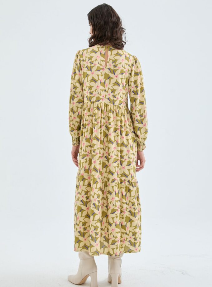 Floral Midi Dress lovebyhands.gr