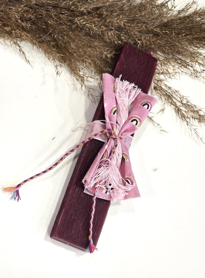 Rainbow Candle lovebyhands.gr