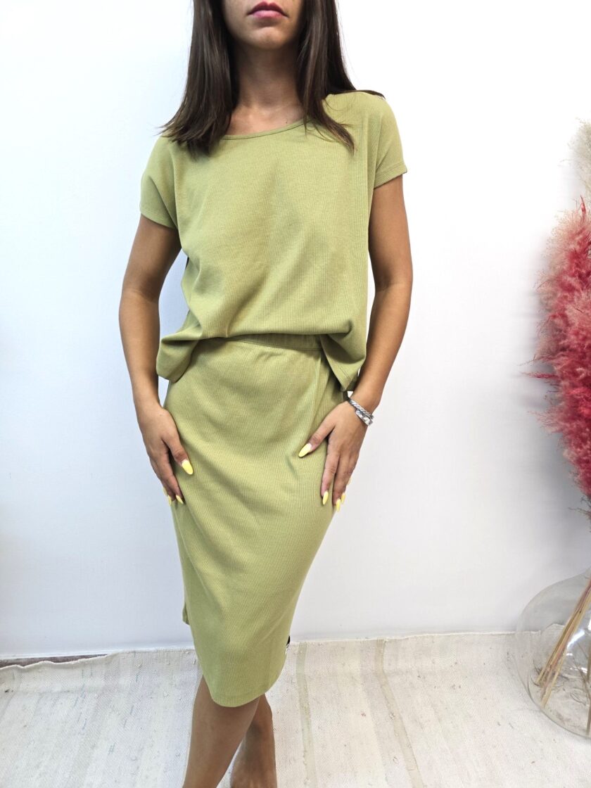 Skirt Midi (Green) lovebyhands.gr