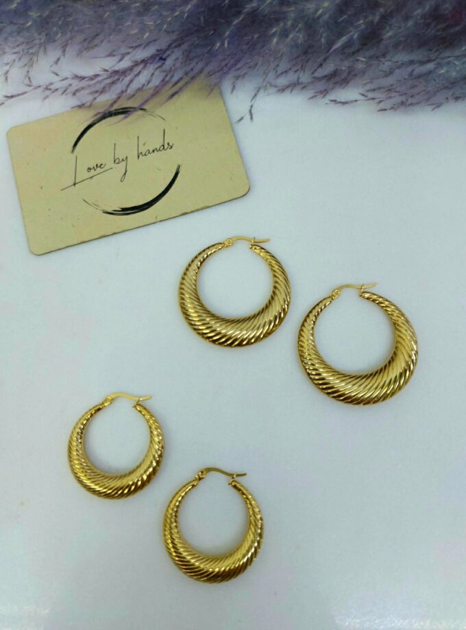 Σκουλαρίκια Christina hoops lovbyhands.gr