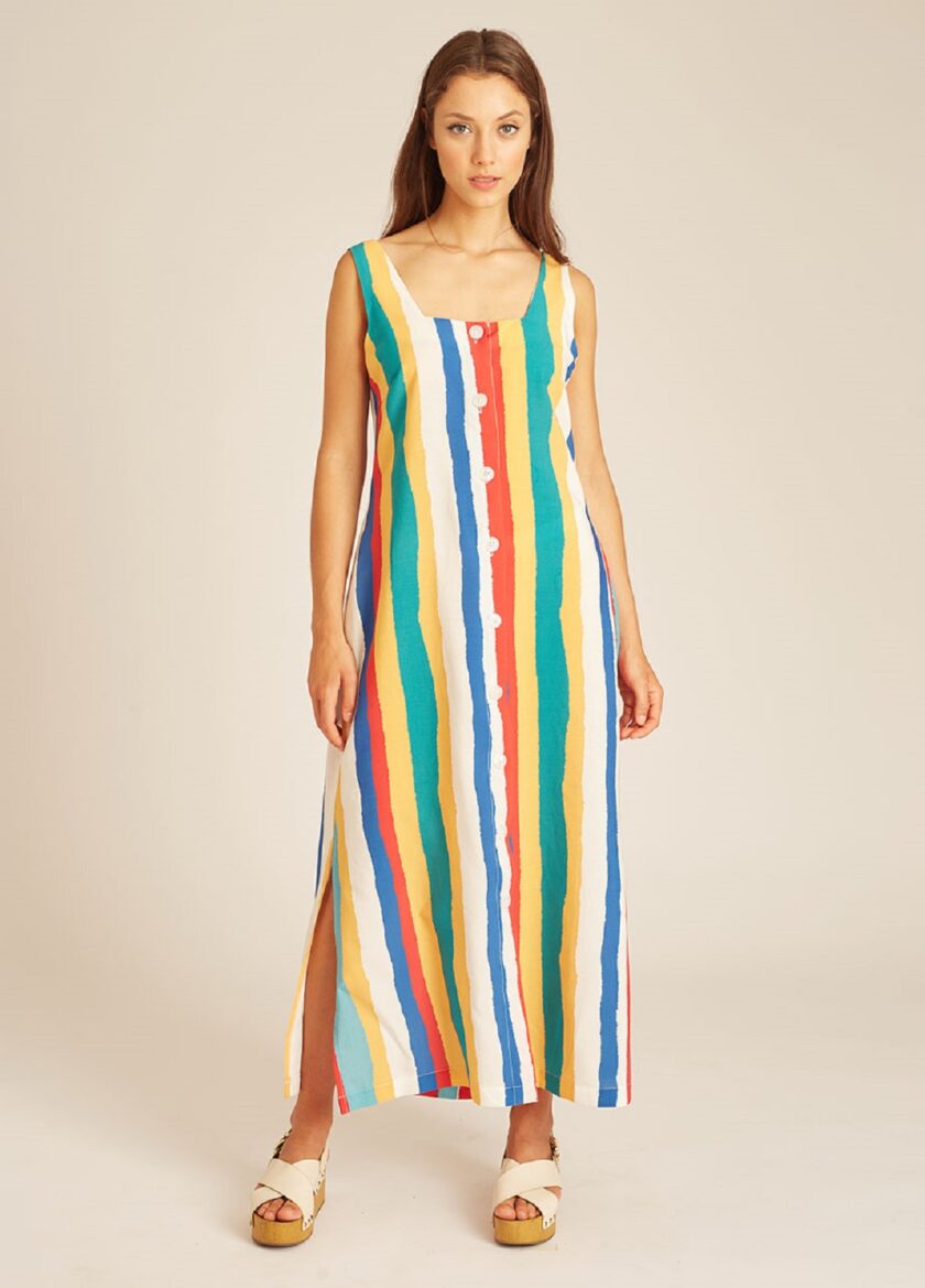 Φόρεμα Stripes Long Dress love.sinnefo.cloud