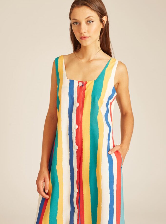 Φόρεμα Stripes Long Dress love.sinnefo.cloud