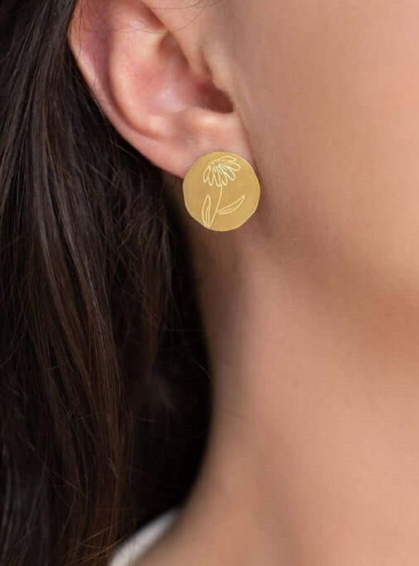 Daisy stud earrings love.sinnefo.cloud