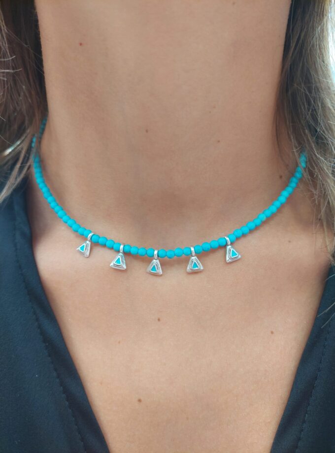 κολιέ Sea Blue Necklace love.sinnefo.cloud