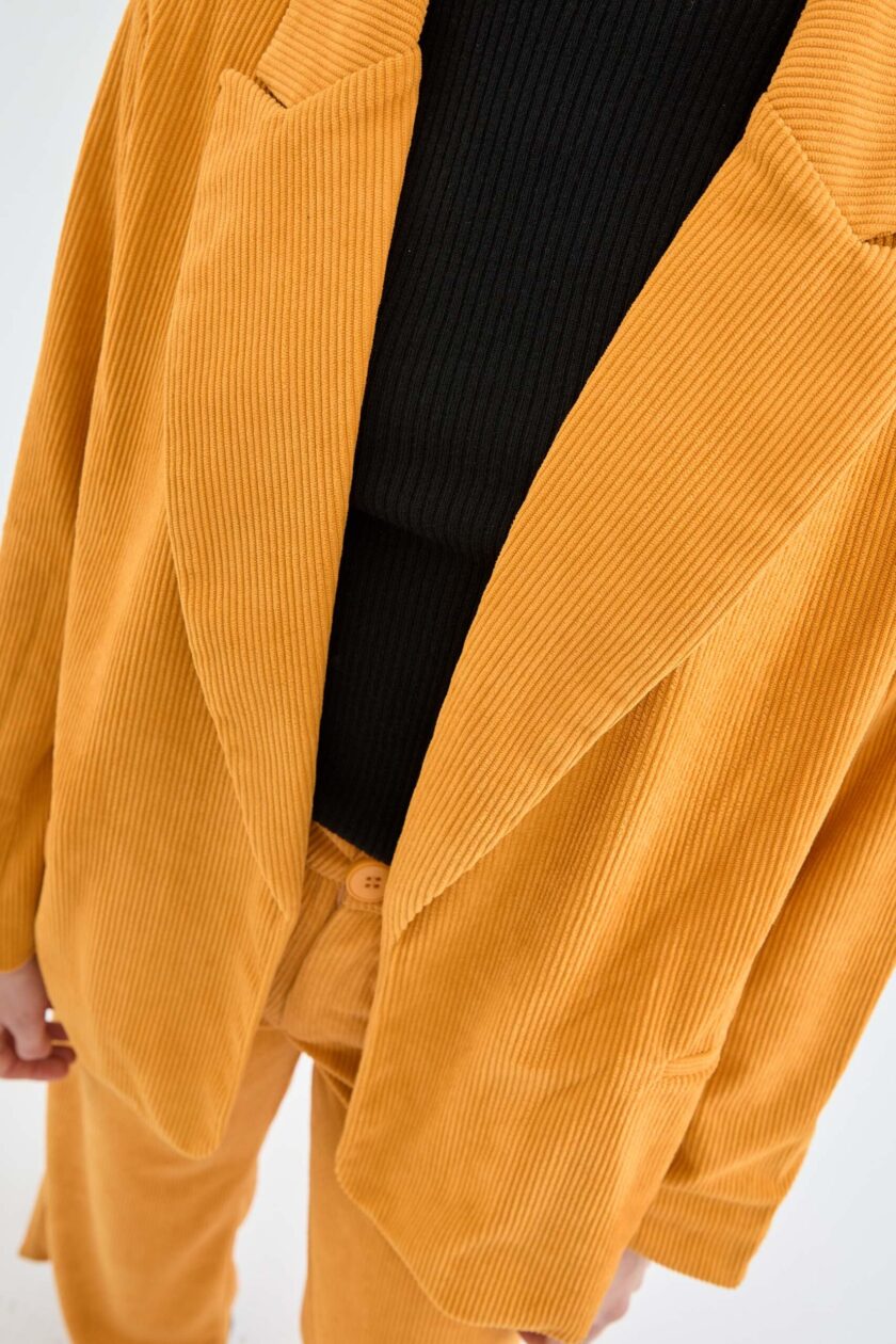 Κοτλέ Blazer Mustard love.sinnefo.cloud