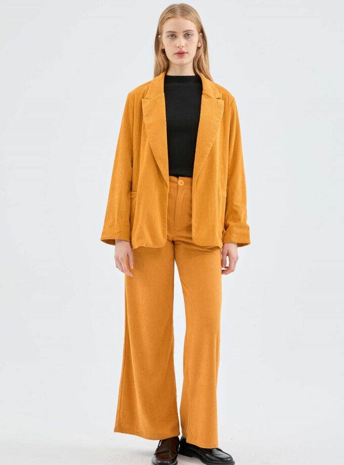 Κοτλέ Blazer Mustard love.sinnefo.cloud