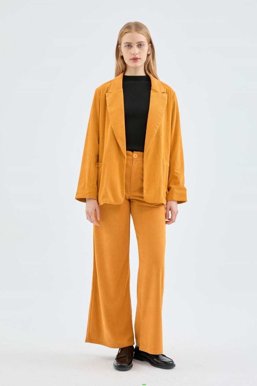 Κοτλέ Blazer Mustard love.sinnefo.cloud