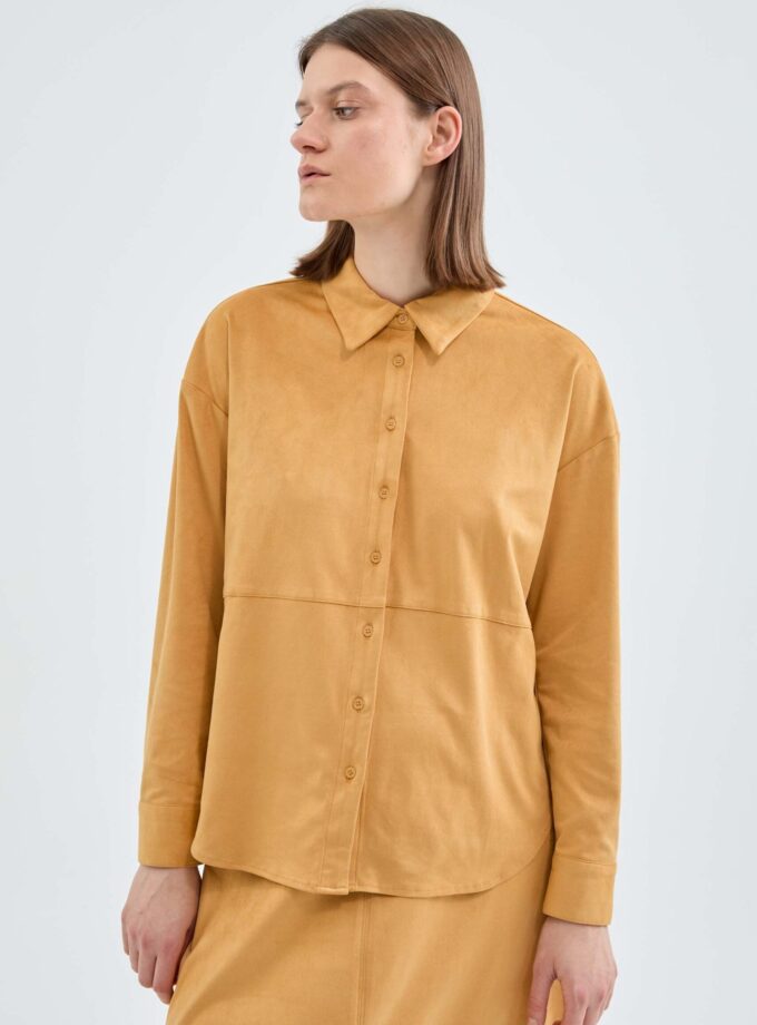 Suede Shirt Mustard love.sinnefo.cloud