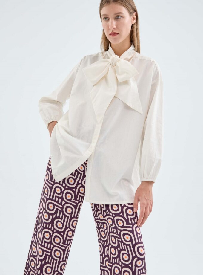 Oversized Bow Shirt love.sinnefo.cloud
