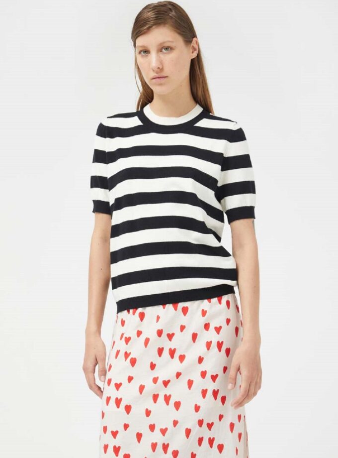 White & Black Stripes Jumper love.sinnefo.cloud