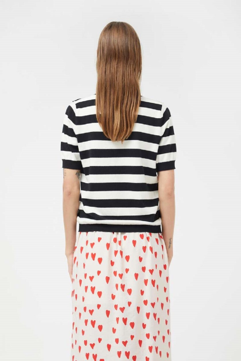 White & Black Stripes Jumper love.sinnefo.cloud