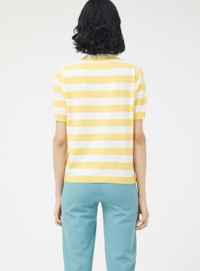 White & Yellow Stripes Jumper love.sinnefo.cloud