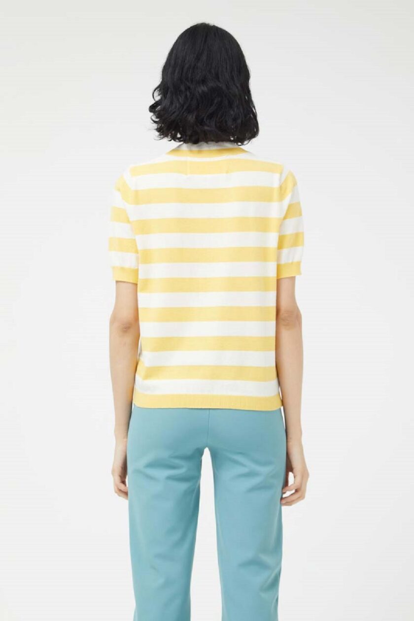 White & Yellow Stripes Jumper love.sinnefo.cloud