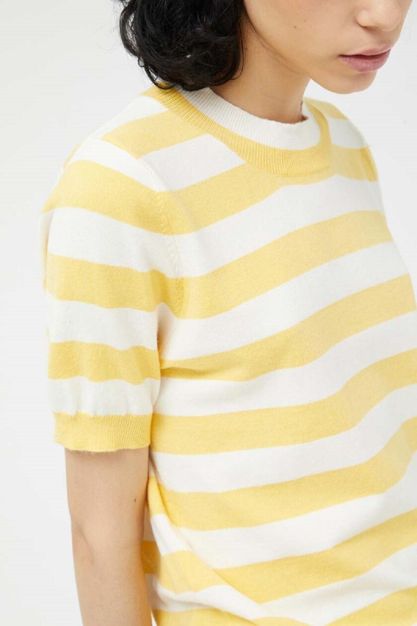 White & Yellow Stripes Jumper love.sinnefo.cloud