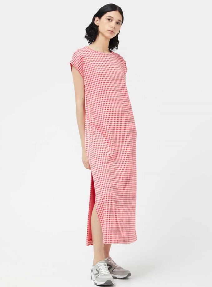Vichy Jacquard Long Dress love.sinnefo.cloud