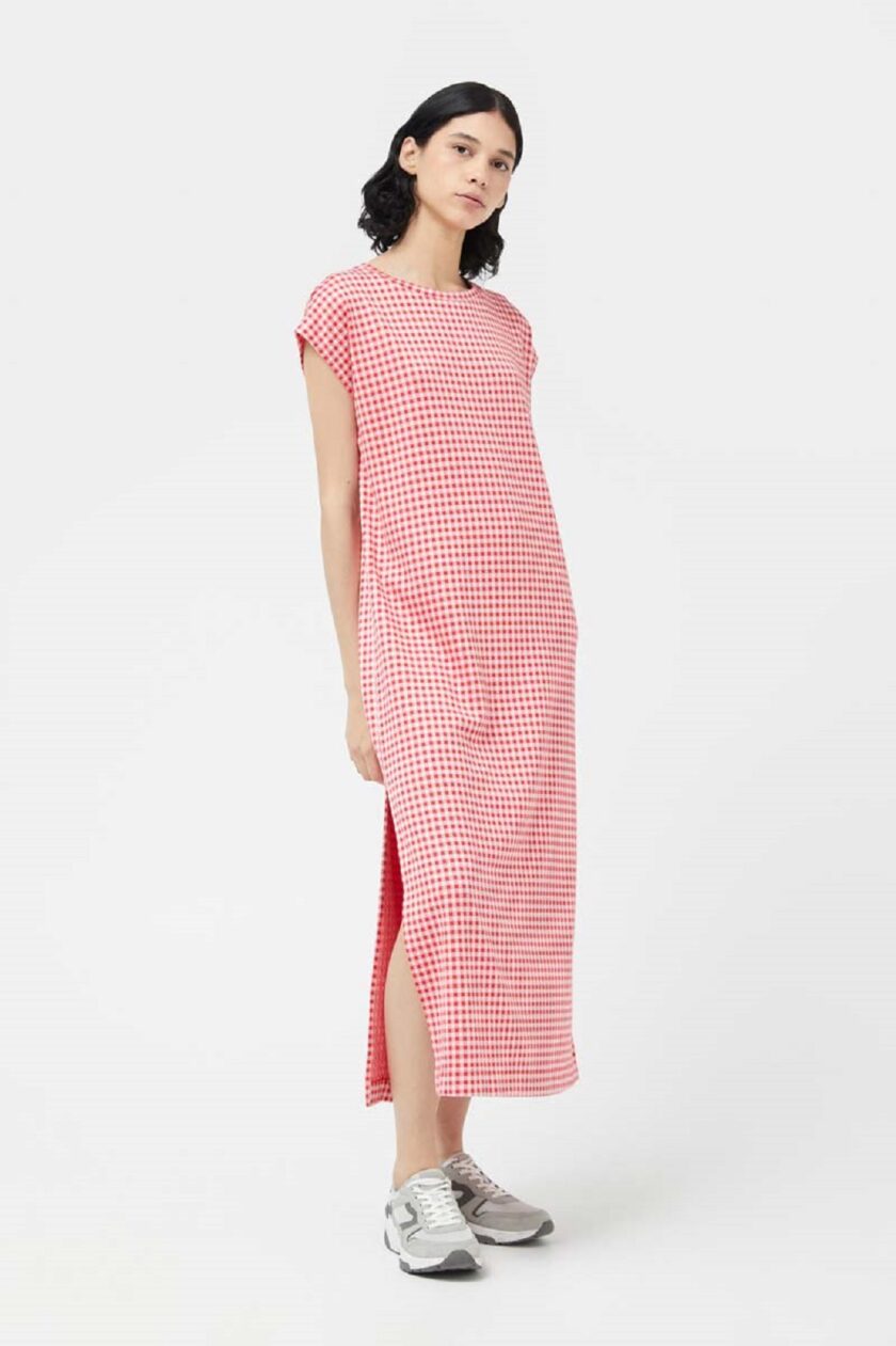 Vichy Jacquard Long Dress love.sinnefo.cloud