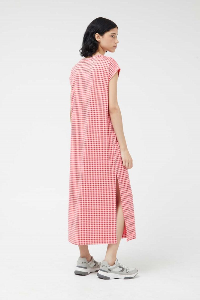 Vichy Jacquard Long Dress love.sinnefo.cloud