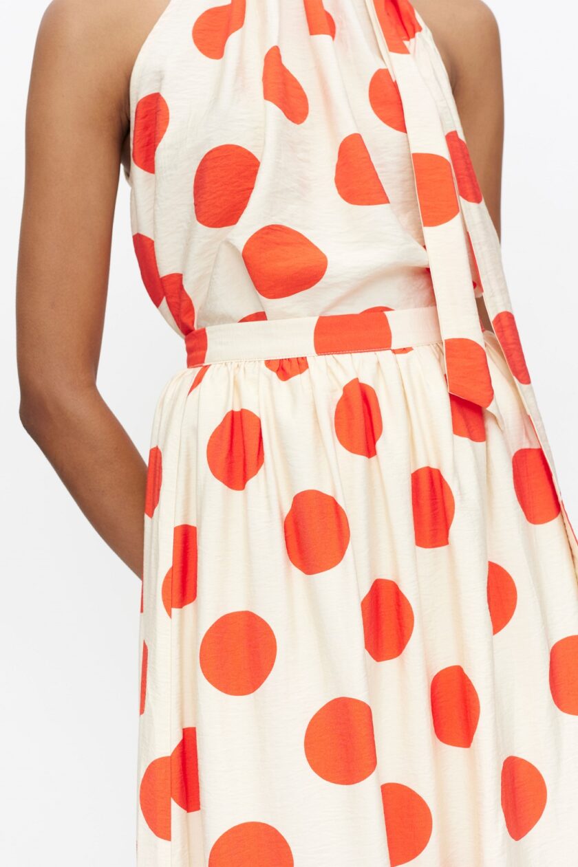 Red Dots Long Skirt love.sinnefo.cloud