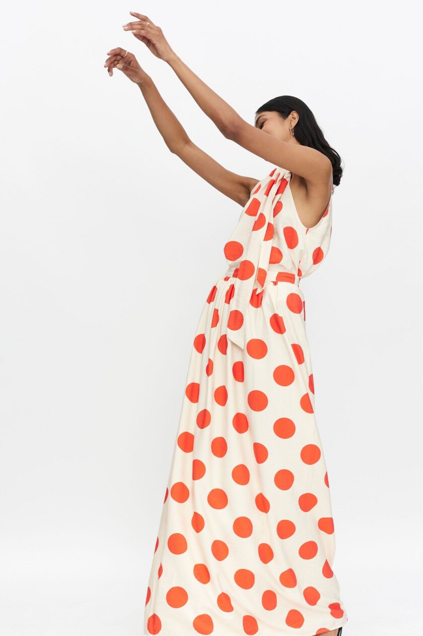 Red Dots Long Skirt love.sinnefo.cloud