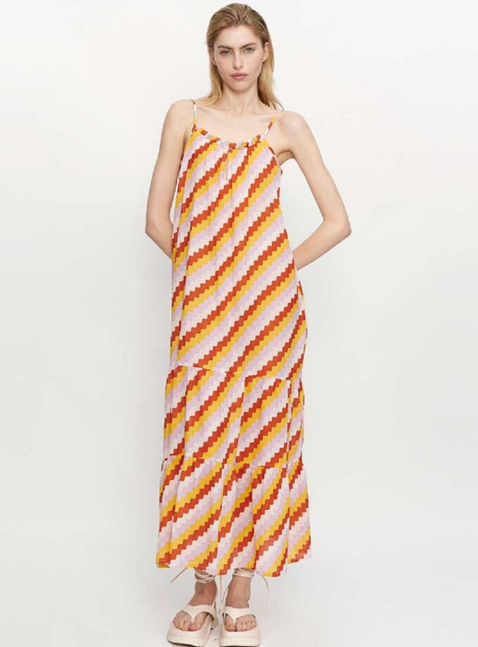 Zig Zag Maxi Dress love.sinnefo.cloud