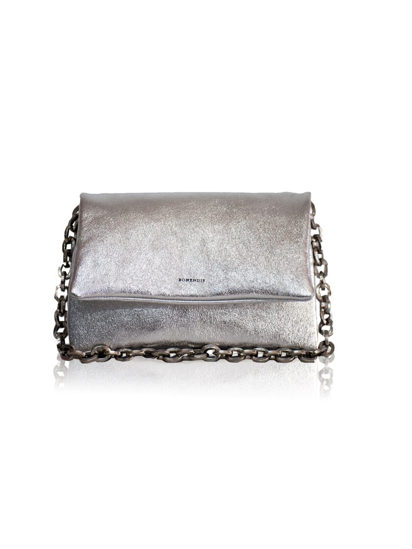 Anna Bag (Silver Metallic Leather) love.sinnefo.cloud