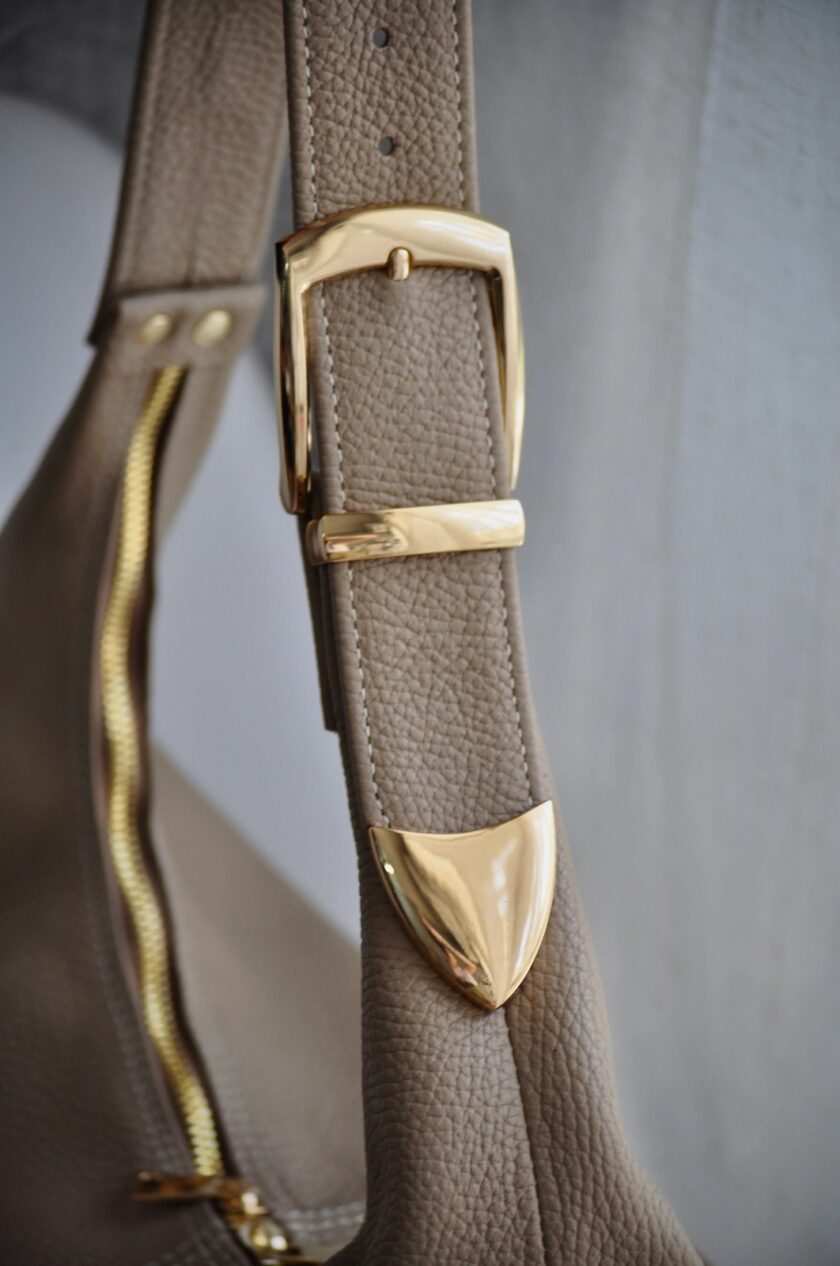 Serena Tote Bag - Taupe Leather love.sinnefo.cloud
