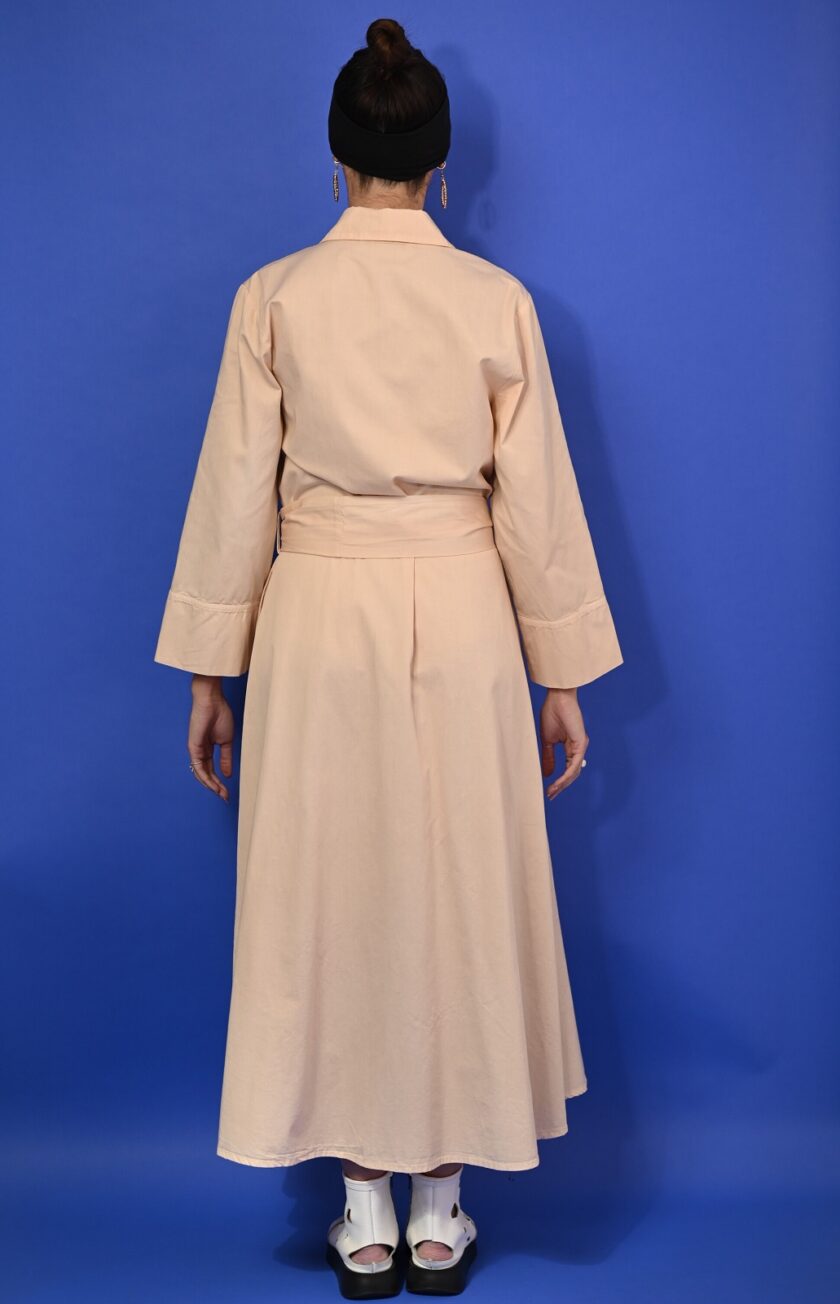Πουκαμισοφόρεμα Maxi (Creme) love.sinnefo.cloud