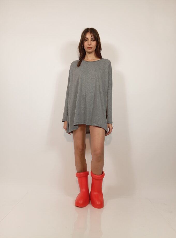 Irini Cotton Top (Grey) love.sinnefo.cloud