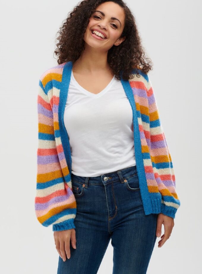 Ζακέτα Yvette Cardigan - Colourful Stripes love.sinnefo.cloud