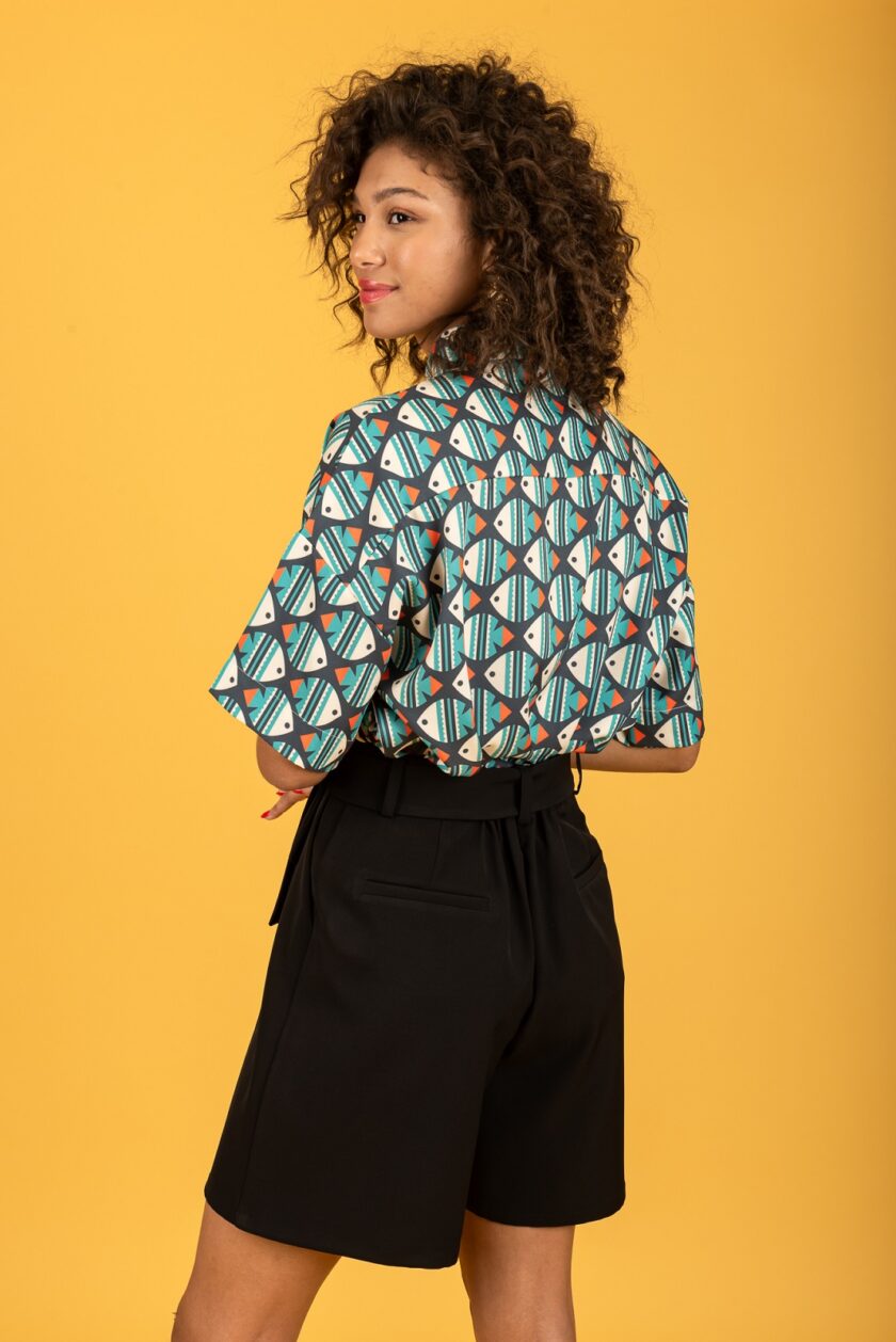 Molly Bermuda Shorts (Jet Black) love.sinnefo.cloud
