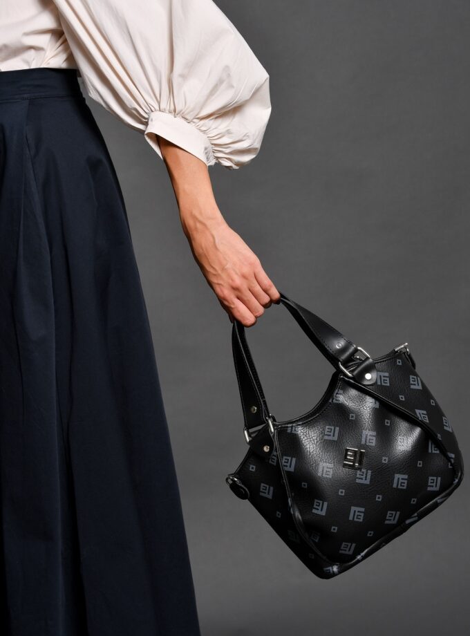 Τσαντα Lilly Midi Signature Bag Black love.sinnefo.cloud