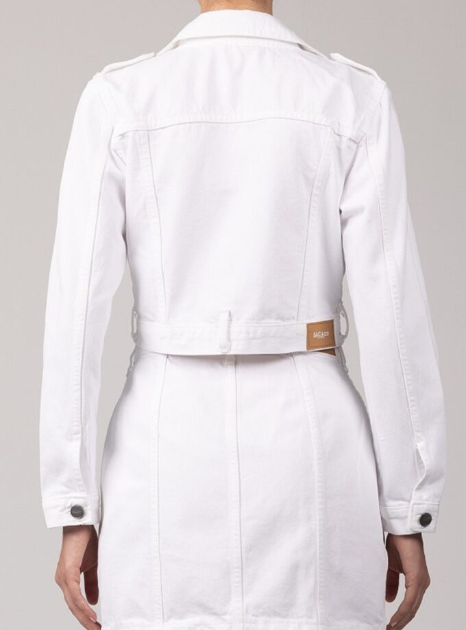 Melanie White Denim Jacket love.sinnefo.cloud