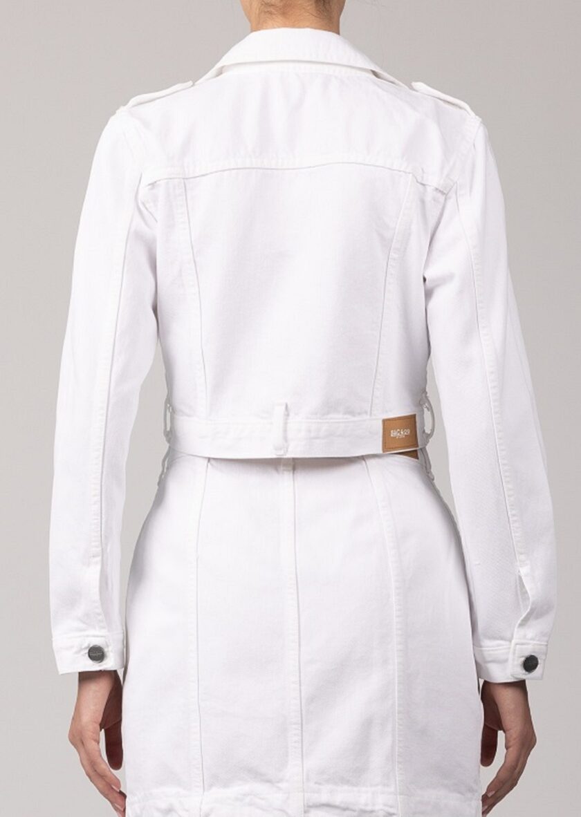 Melanie White Denim Jacket love.sinnefo.cloud