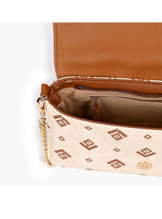 Zoe Midi Signature Bag (Beige) love.sinnefo.cloud