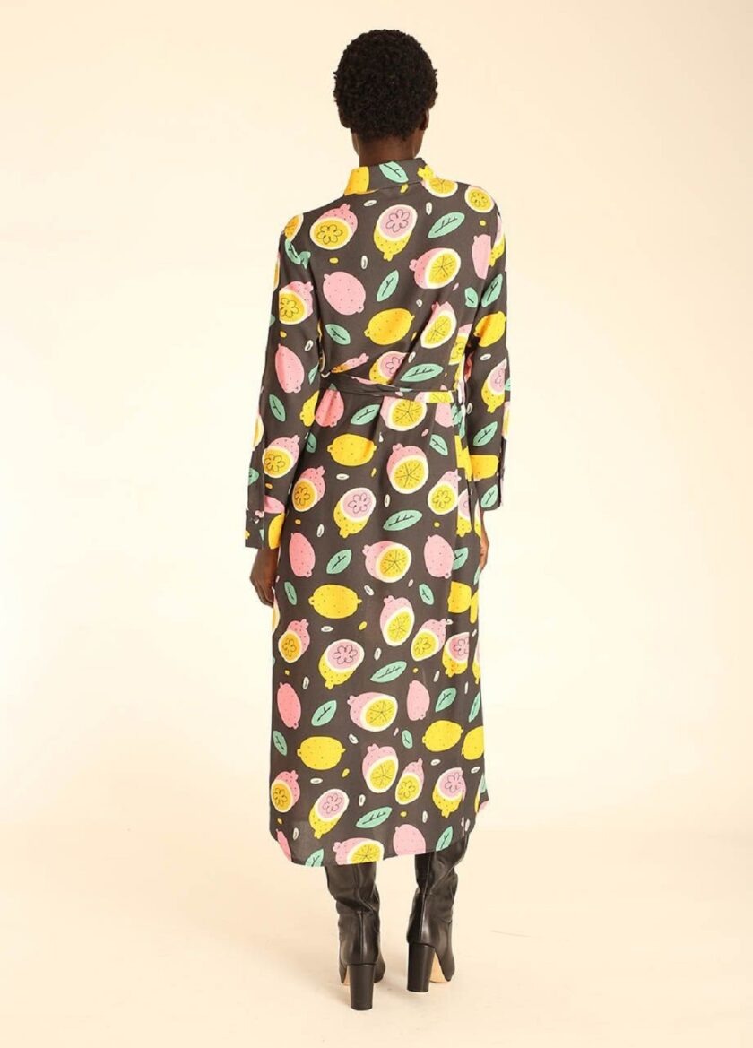 Lemons Buttoned Dress love.sinnefo.cloud