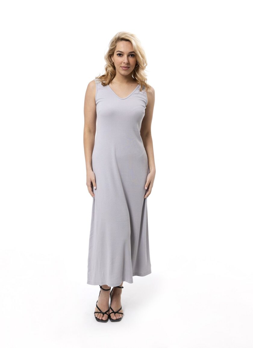 Rosa Long Dress (Light Grey) love.sinnefo.cloud