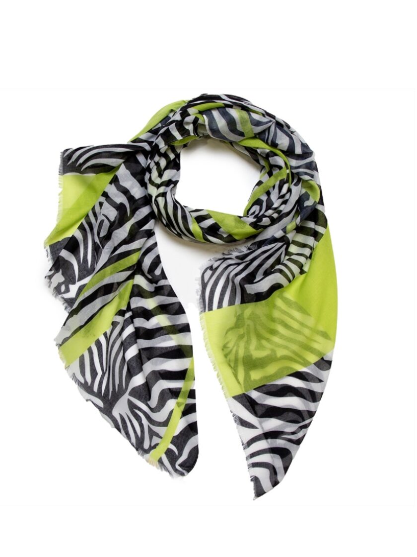 Φουλάρι -Green Animal Print love.sinnefo.cloud