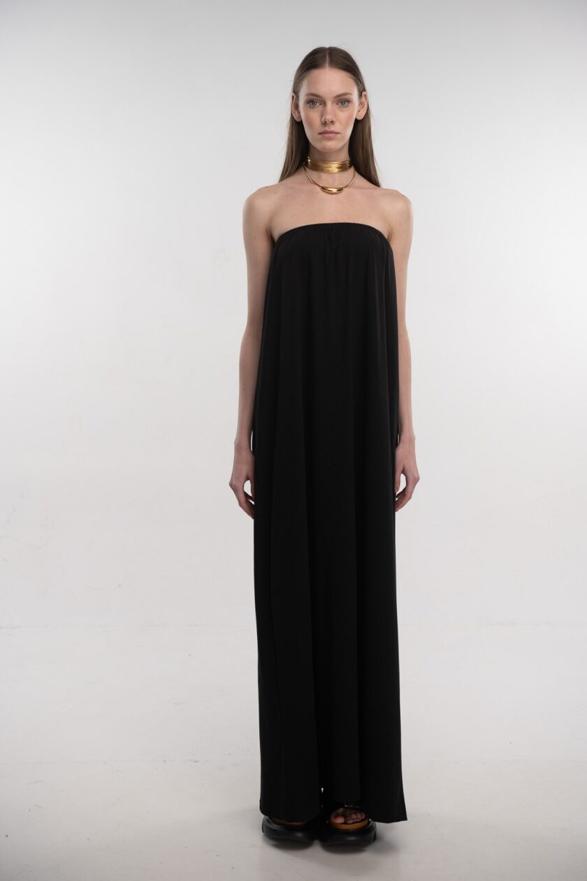 Strap Dress (Black) love.sinnefo.cloud