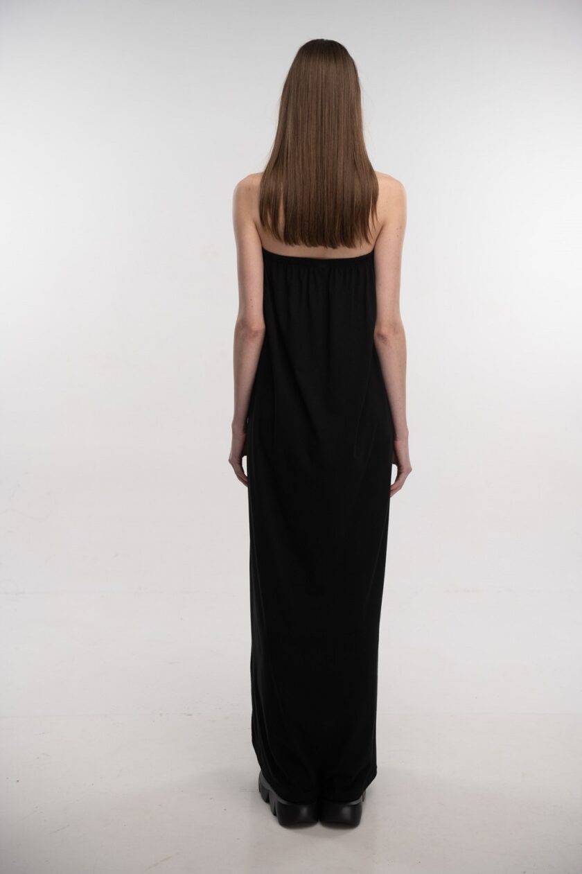 Strap Dress (Black) love.sinnefo.cloud