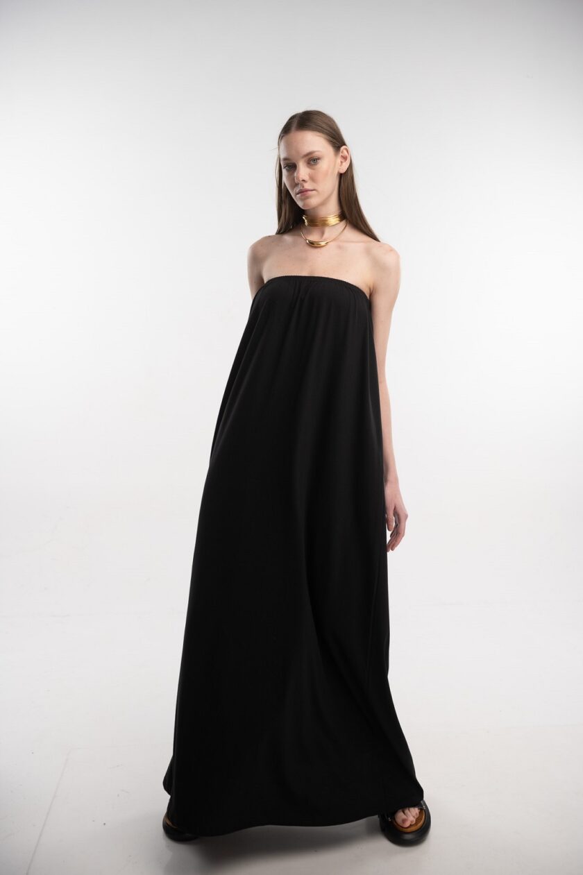 Strap Dress (Black) love.sinnefo.cloud