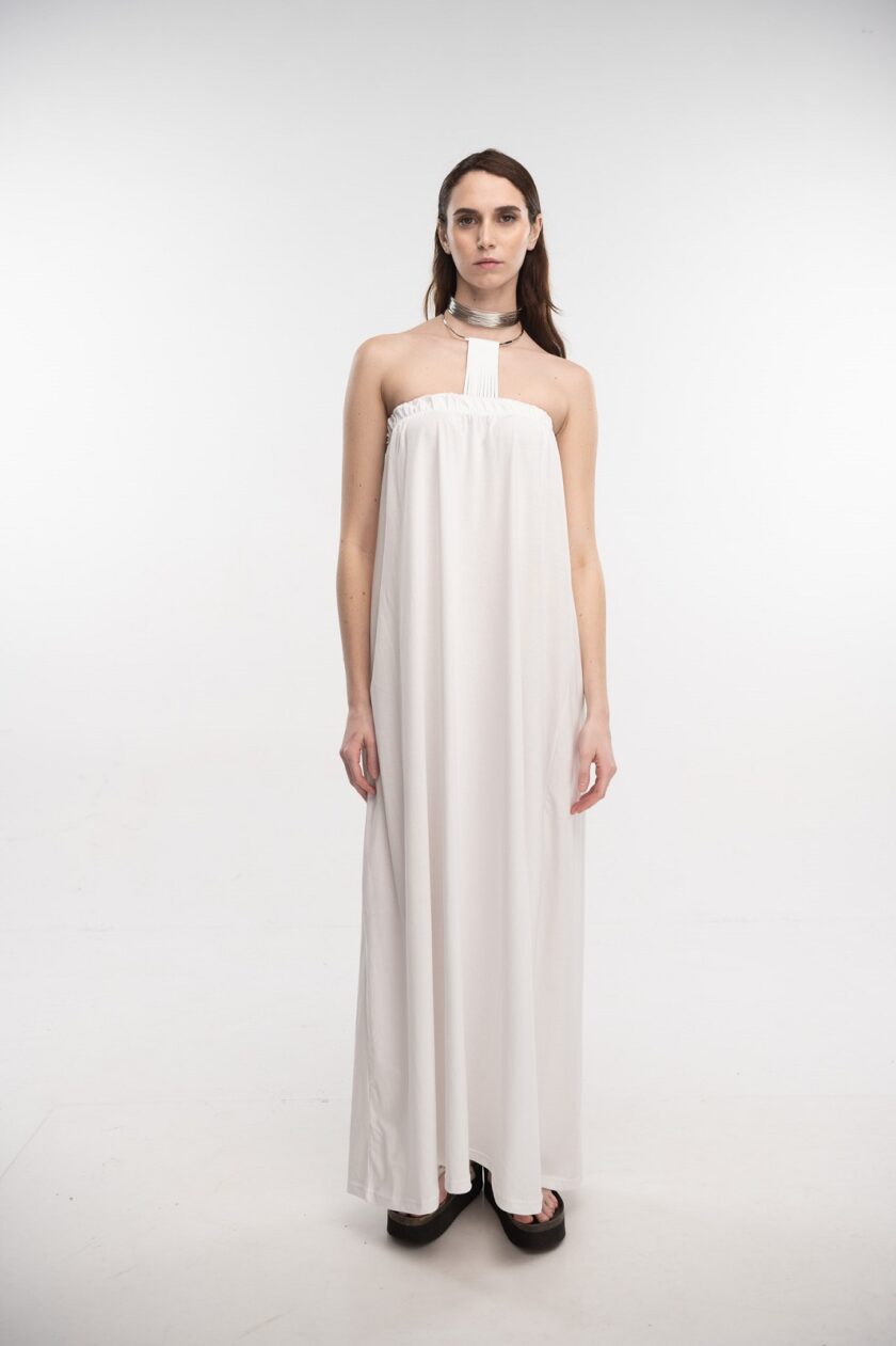 Strap Dress (White) love.sinnefo.cloud