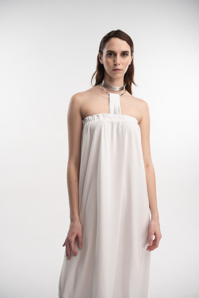 Strap Dress (White) love.sinnefo.cloud
