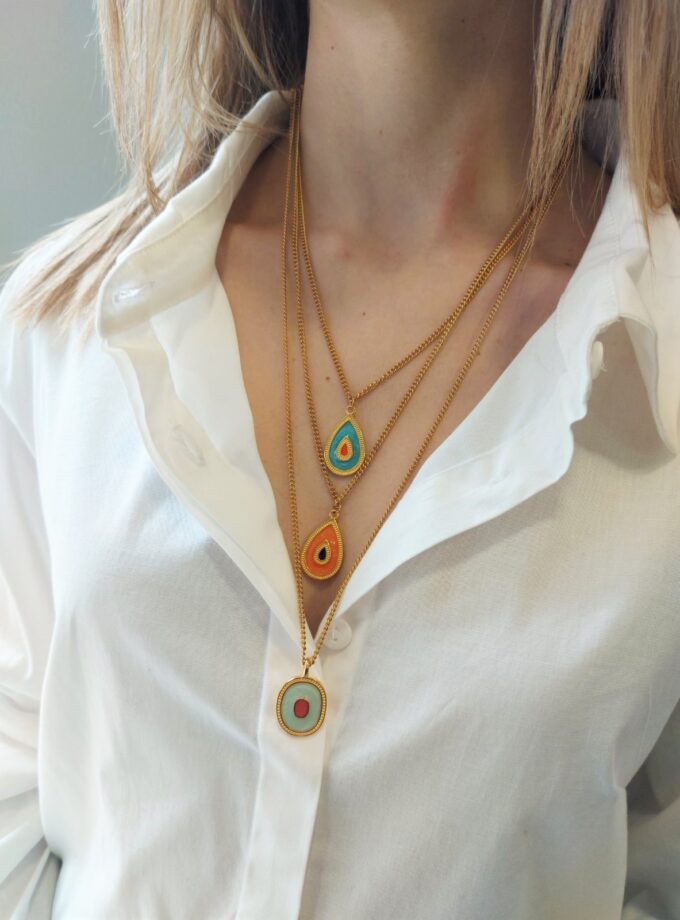 κολιέ drops necklaces love.sinnefo.cloud