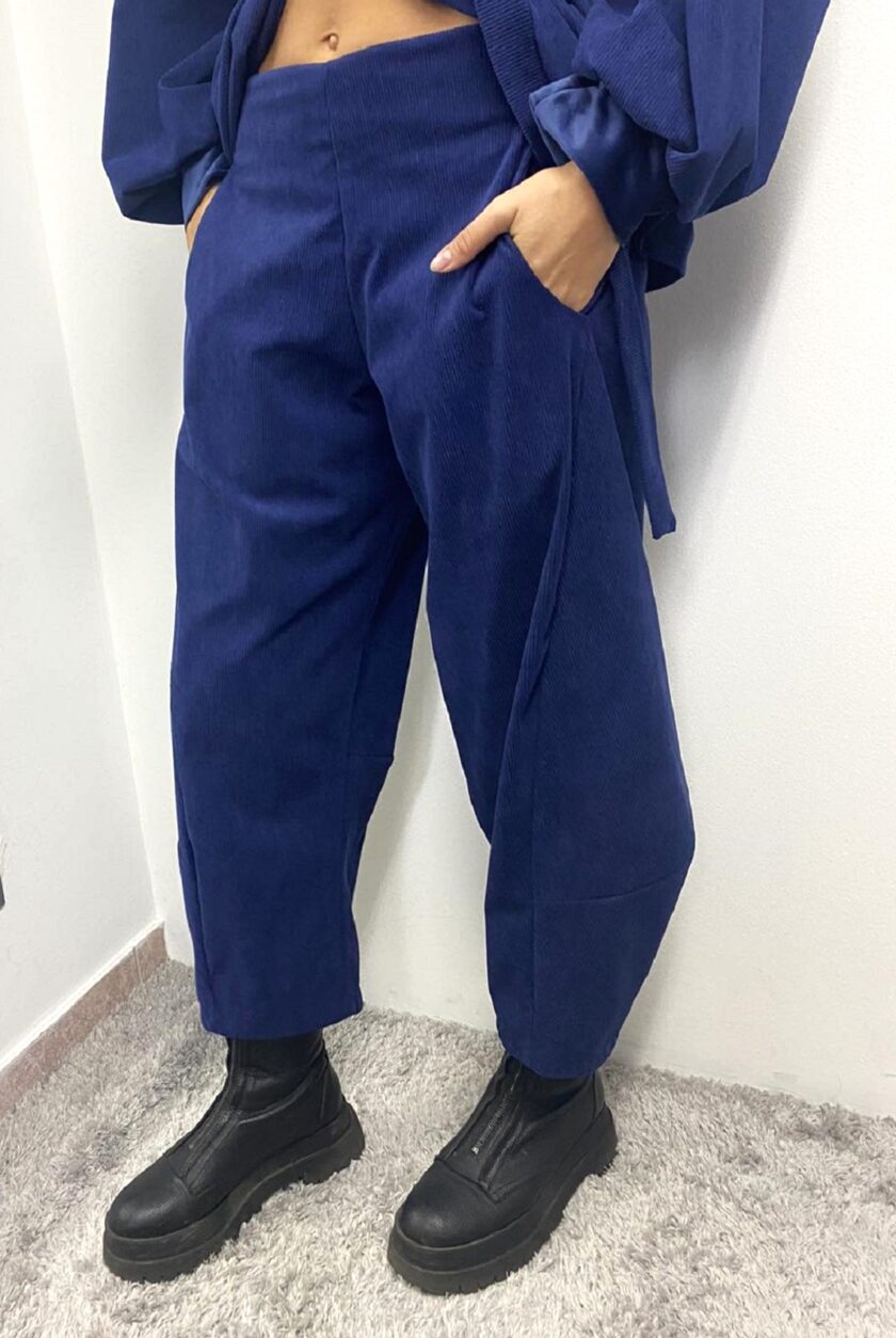 Anastasia Pants Κοτλέ (Royal Blue) love.sinnefo.cloud