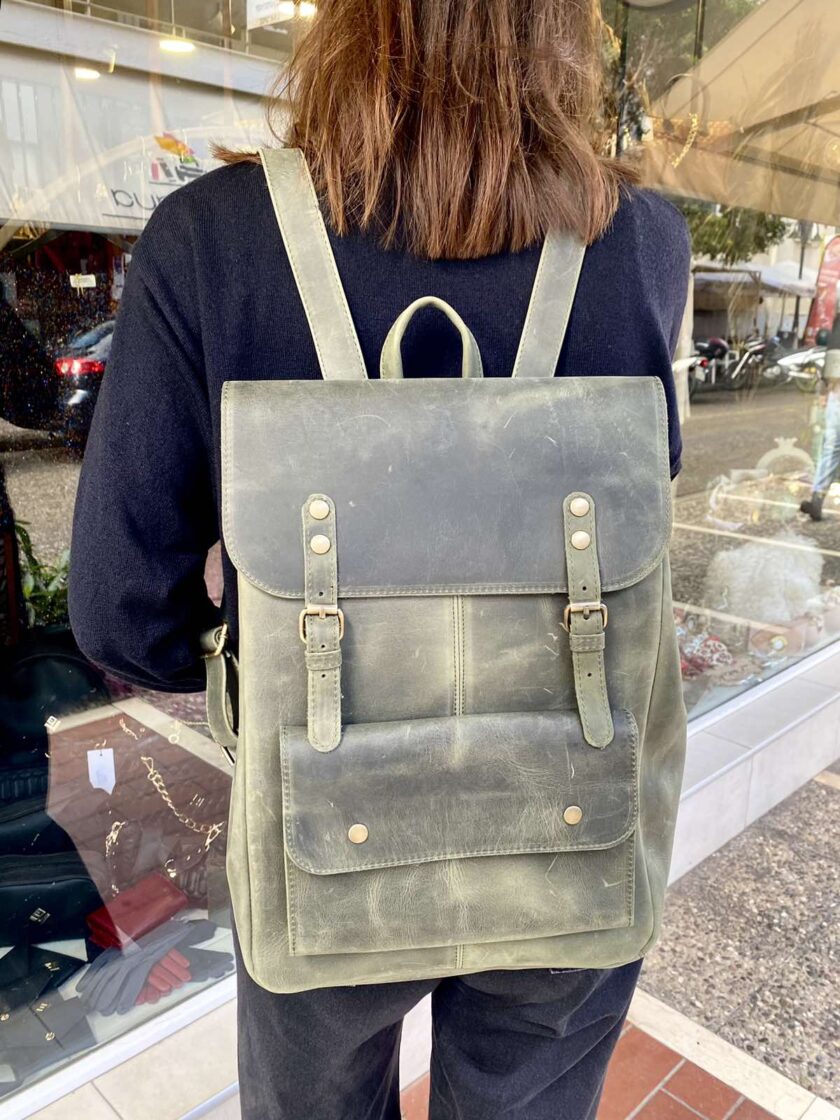 Niovi Backpack Khaki love.sinnefo.cloud