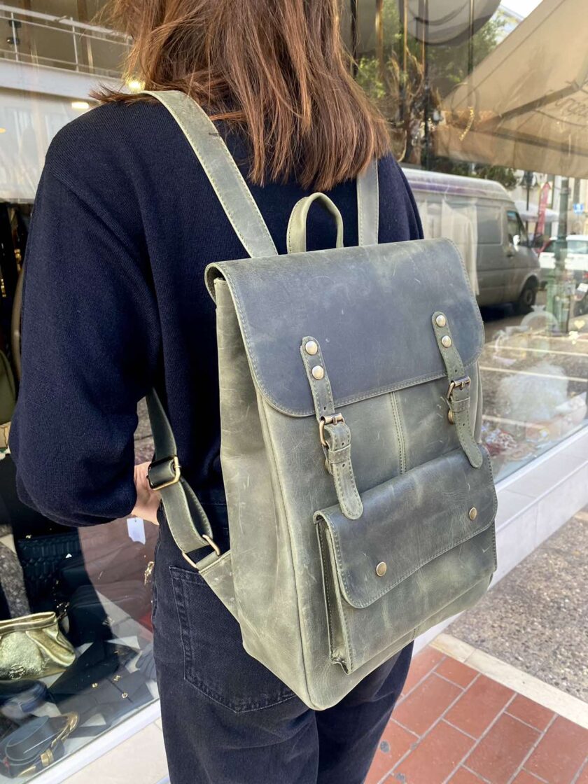 Niovi Backpack Khaki love.sinnefo.cloud