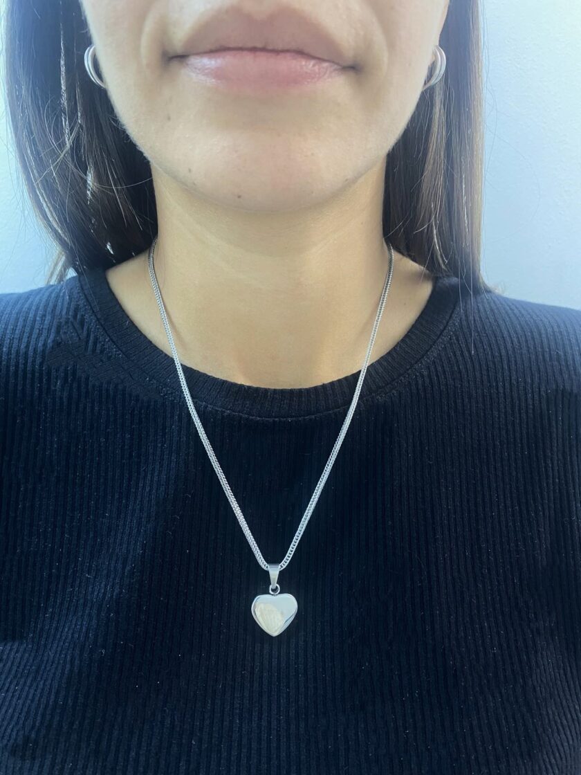 Silver Heart Necklace love.sinnefo.cloud