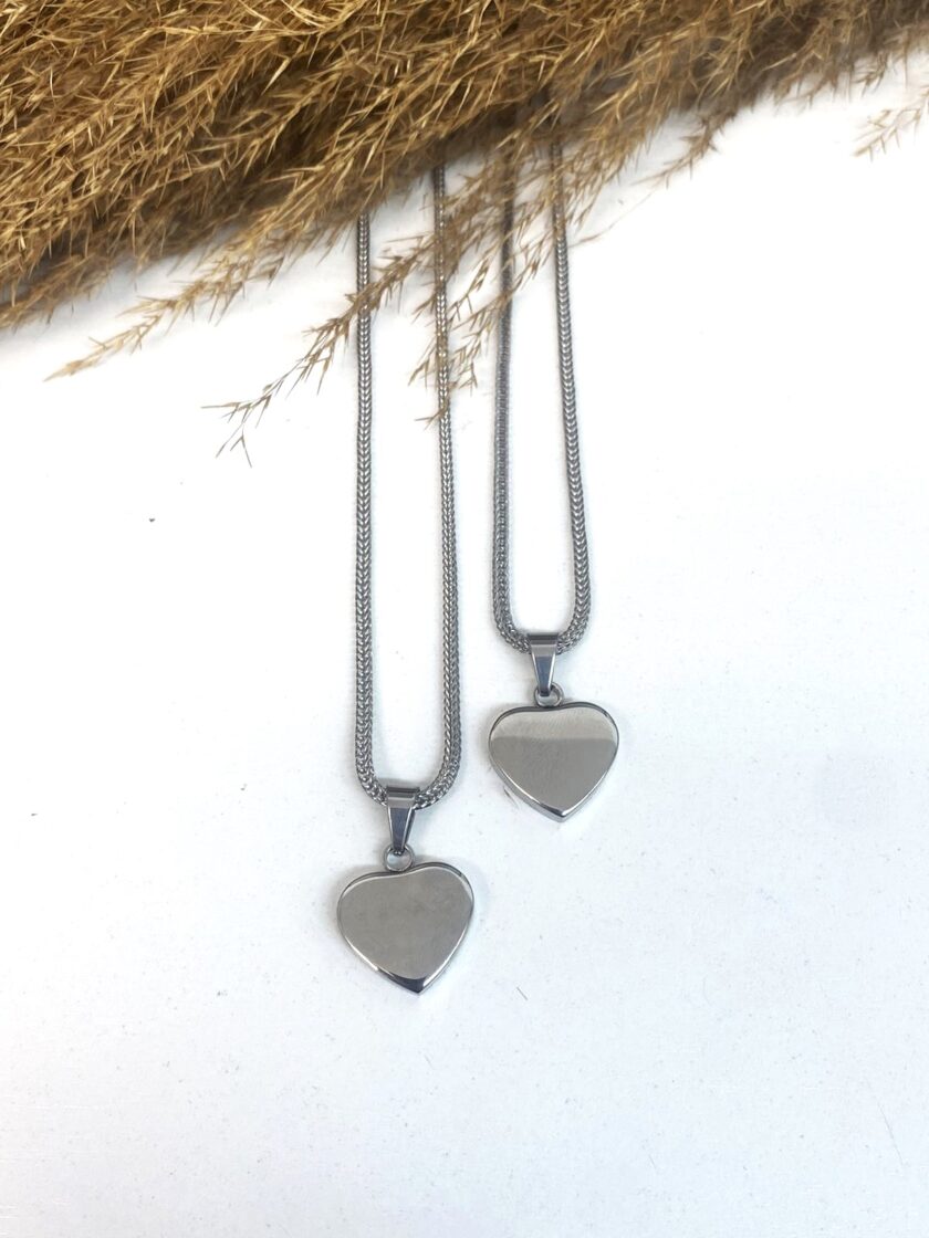 Silver Heart Necklace love.sinnefo.cloud